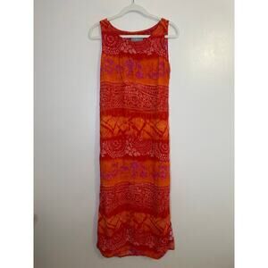 Vintage Y2K Jane Ashley Hippie Boho Phoebe Buffay Sleeveless Maxi Dress Medium